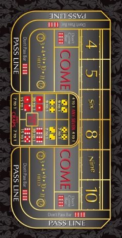 craps dice casino table